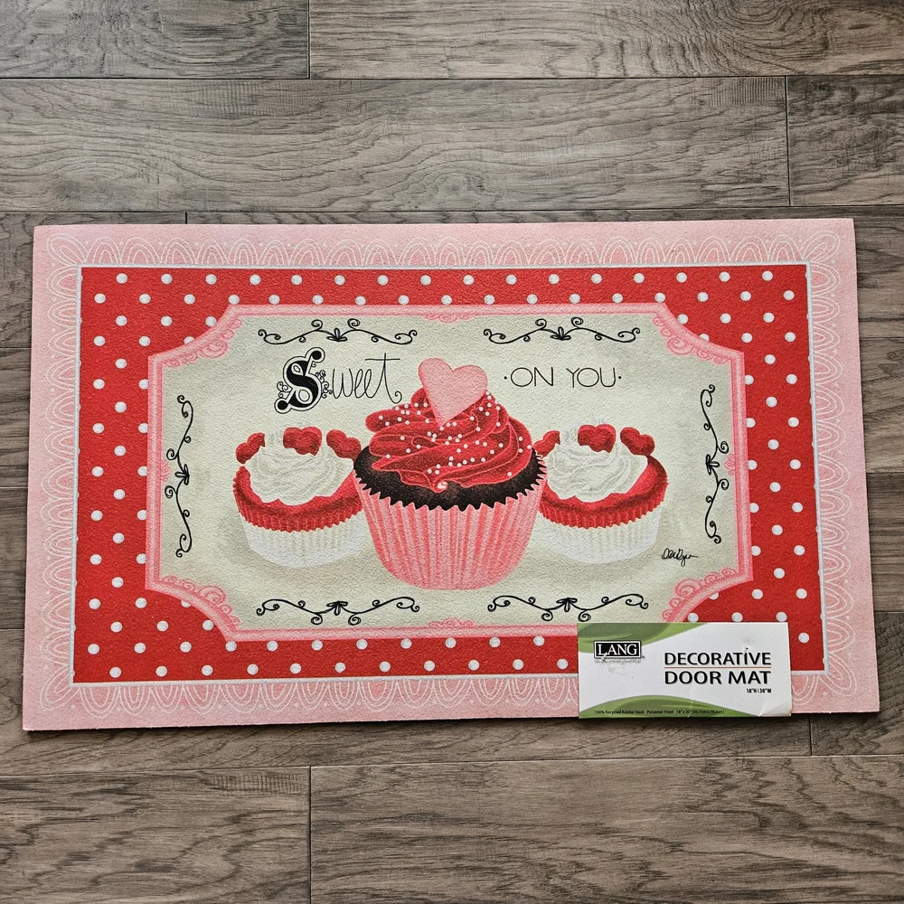 NWT Valentine Doormat Anti Fatigue Kitchen Mat - Sweet On You Cupcakes 18